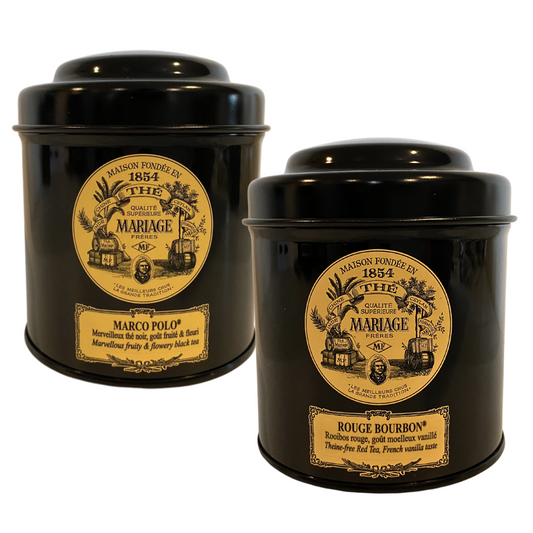 Mariage Frères - Holiday Gift Duo Marco Polo & Rouge Bourbon Loose Tea (Pack of 2)